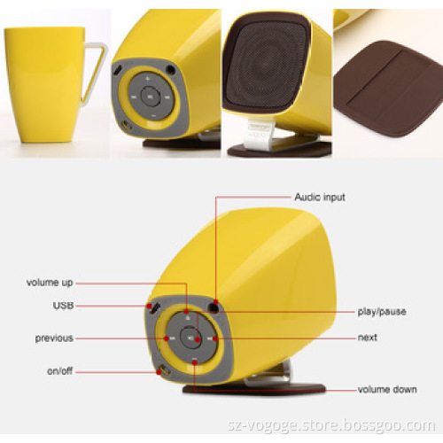 Cup type dynamic bluetooth speaker welcomed bluetooth cup speaker